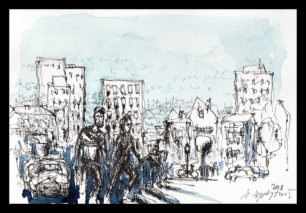 A sketching outing to the city - Liz Steel : Liz Steel